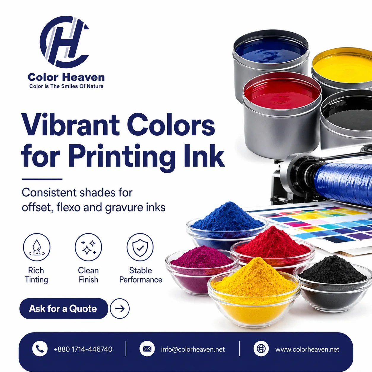 Pigments for Printing Ink